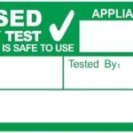PAT testing for landlords - pass label on a tested appliance in a London rental