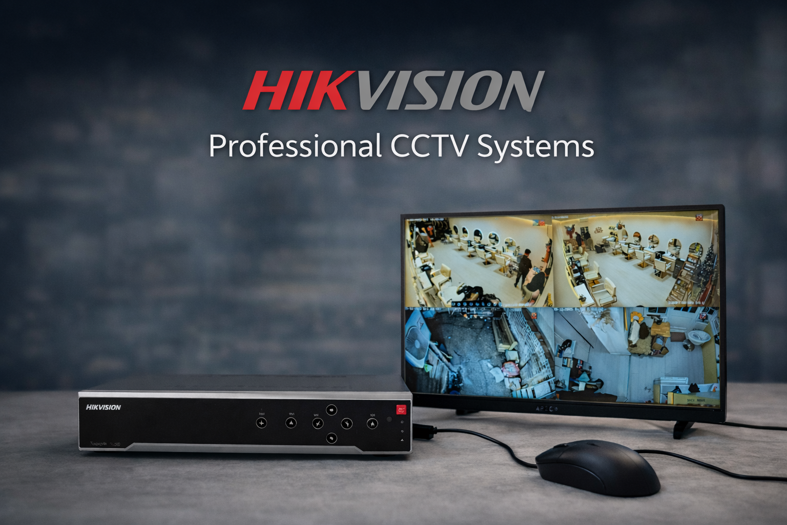 CCTV installation in London - Hikvision recorder and camera feeds installed by Find Electrician