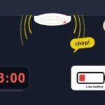 Smoke alarm chirping at 3am with a low battery warning